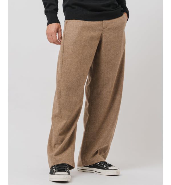 EDIFICE「&rdquo;RE:NEWOOL&rdquo;3D フィット パンツ」|スラックス|