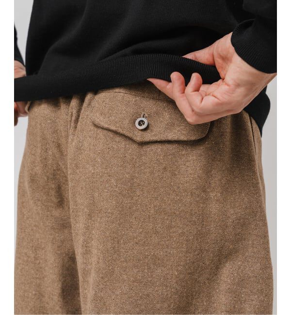 EDIFICE「&rdquo;RE:NEWOOL&rdquo;3D フィット パンツ」|スラックス|