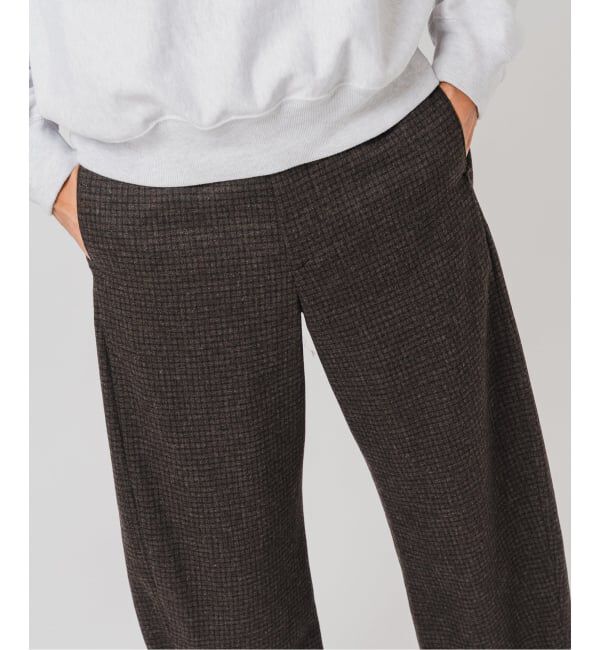 EDIFICE「&rdquo;RE:NEWOOL&rdquo;3D フィット パンツ」|スラックス|ブラウン