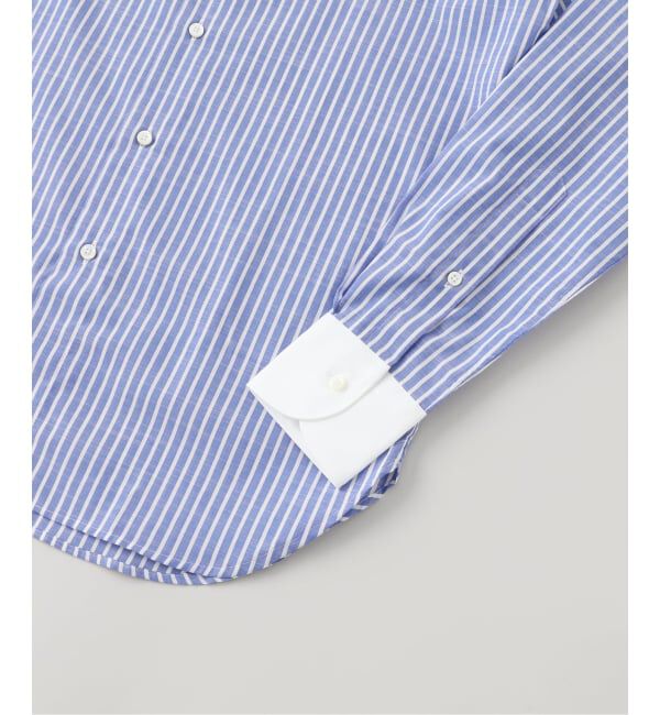 EDIFICE「D.ショートポイント クレリックストライプ」|シャツ・ブラウス|