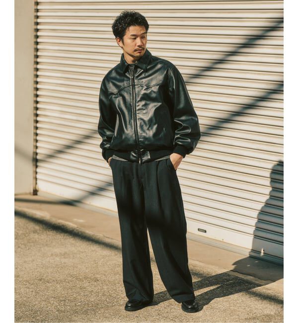 417 EDIFICE「TRツイル ワイドイージーパンツ　」|スラックス|