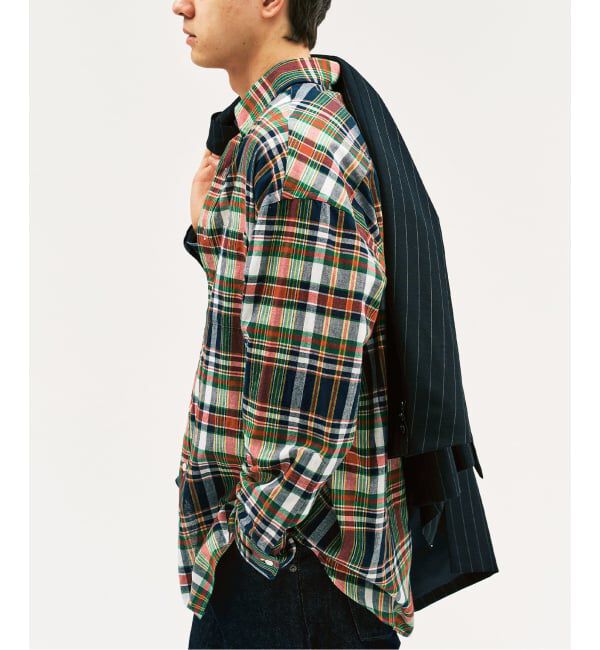 417 EDIFICE「【MOONLIGHT CLOTHING】BIG B.D Madrasシャツ」|シャツ・ブラウス|