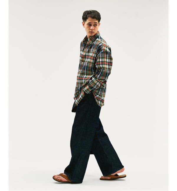 417 EDIFICE「【MOONLIGHT CLOTHING】BIG B.D Madrasシャツ」|シャツ・ブラウス|