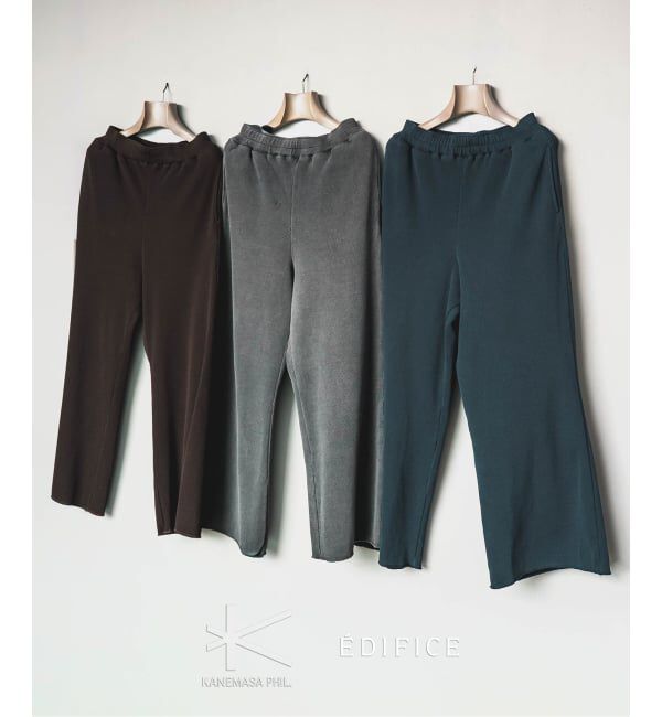 EDIFICE「Kanemasa (カネマサ フィル) 別注18ゲージ ガーメントダイ ワッフル パンツ」|その他|