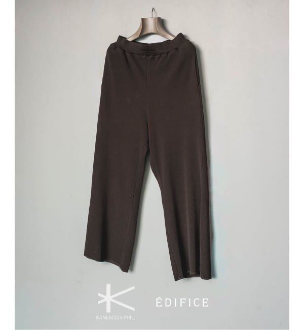 EDIFICE「Kanemasa (カネマサ フィル) 別注18ゲージ ガーメントダイ ワッフル パンツ」|その他|ブラウン