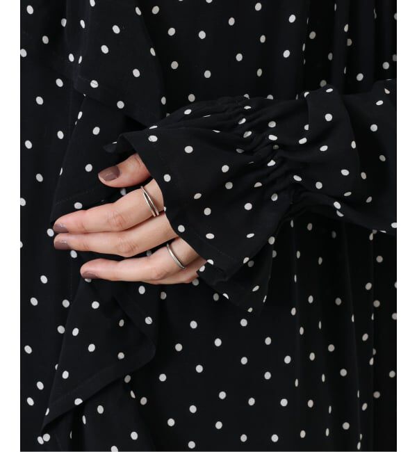 journal standard luxe「Cu/Rローン フリルパフワンピース」|ワンピース|