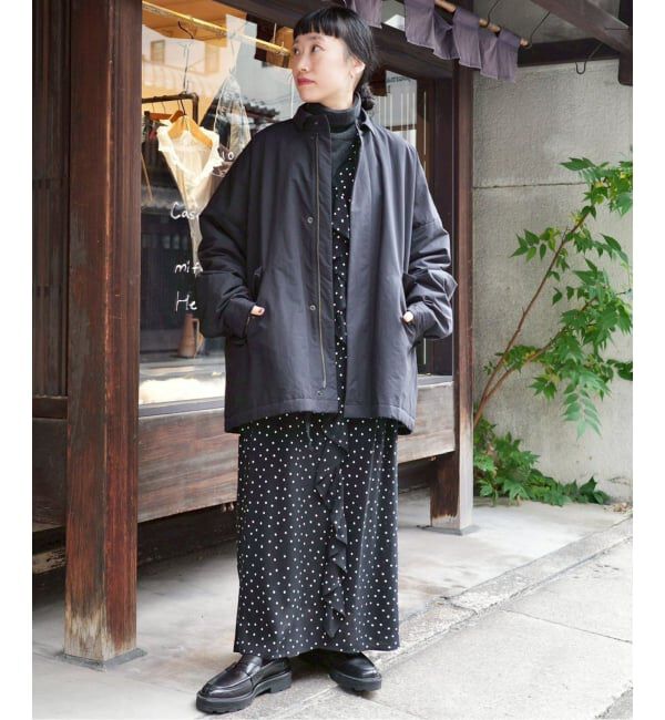 journal standard luxe「Cu/Rローン フリルパフワンピース」|ワンピース|