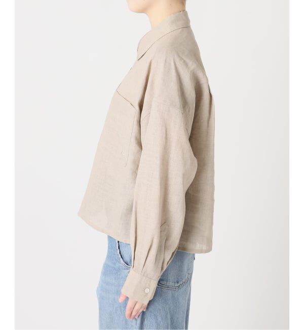 journal standard L'essage「ヨーロピアンフラックス刺しゅうショートシャツ」|シャツ・ブラウス|