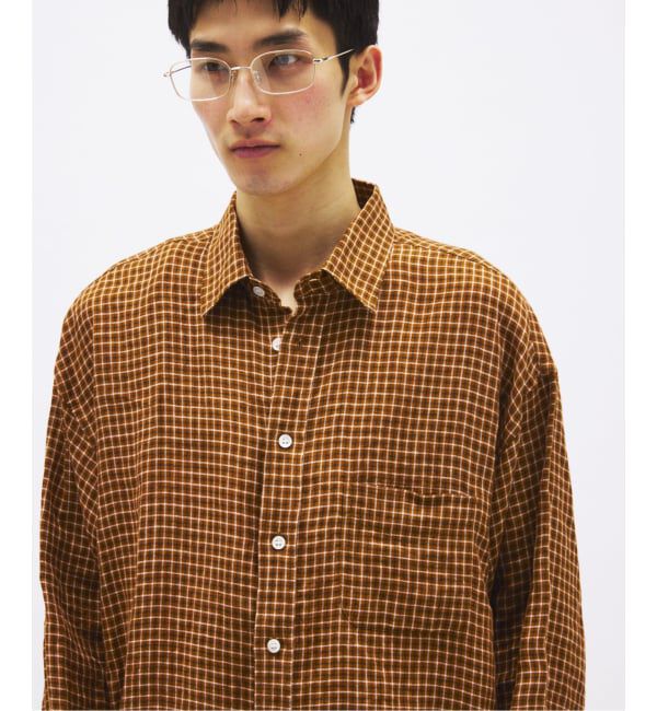 JOURNAL STANDARD「チェック ソフト リネン シャツ」|シャツ・ブラウス|