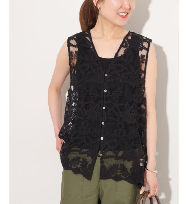 JOURNAL STANDARD relume「《予約》［26SS新作］スカラレースベスト」|ダウンベスト・ベスト|ブラック