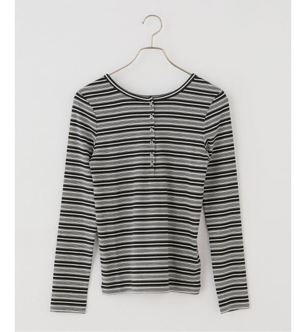 JOURNAL STANDARD「《2枚セット》マルチボーダーヘンリーキャミSET」|Tシャツ・カットソー|