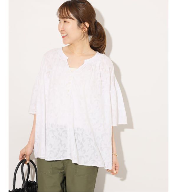 JOURNAL STANDARD relume「《予約》［26SS新作］コットンジャガードブラウス」|シャツ・ブラウス|
