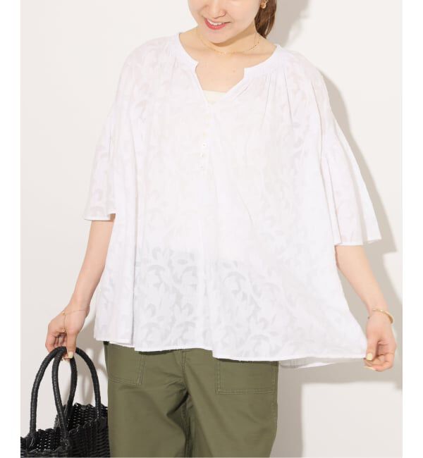 JOURNAL STANDARD relume「《予約》［26SS新作］コットンジャガードブラウス」|シャツ・ブラウス|