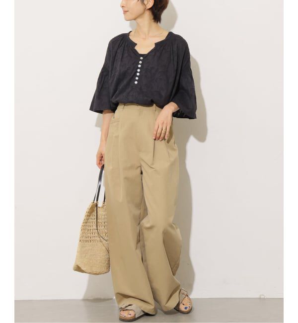 JOURNAL STANDARD relume「《予約》［26SS新作］コットンジャガードブラウス」|シャツ・ブラウス|