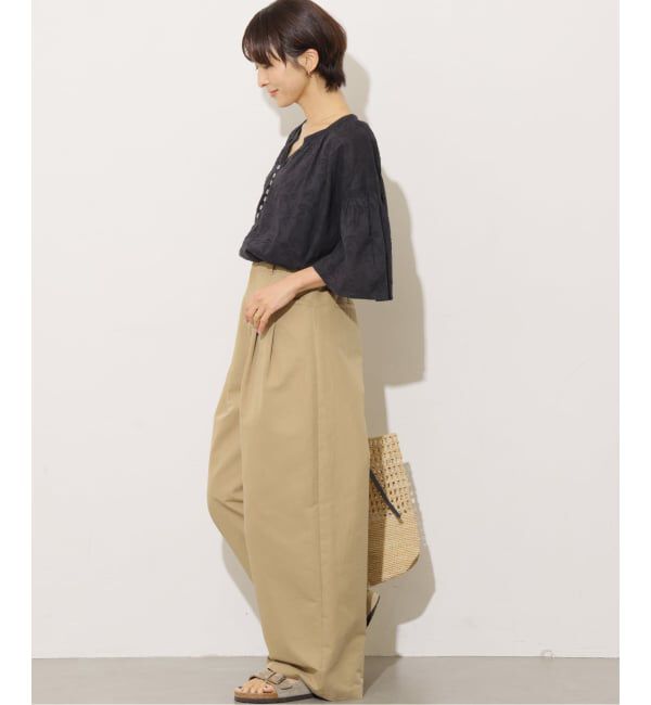 JOURNAL STANDARD relume「《予約》［26SS新作］コットンジャガードブラウス」|シャツ・ブラウス|