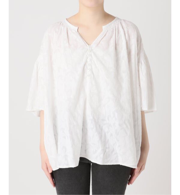JOURNAL STANDARD relume「《予約》［26SS新作］コットンジャガードブラウス」|シャツ・ブラウス|