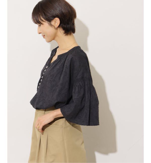 JOURNAL STANDARD relume「《予約》［26SS新作］コットンジャガードブラウス」|シャツ・ブラウス|