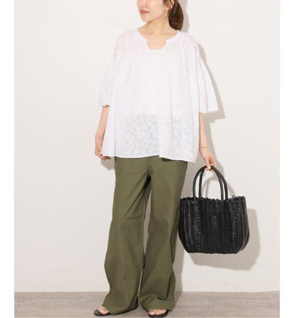 JOURNAL STANDARD relume「《予約》［26SS新作］コットンジャガードブラウス」|シャツ・ブラウス|