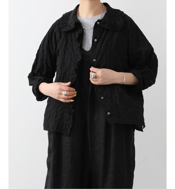 journal standard luxe「《予約》シャーリングローン フリルブラウス」|シャツ・ブラウス|