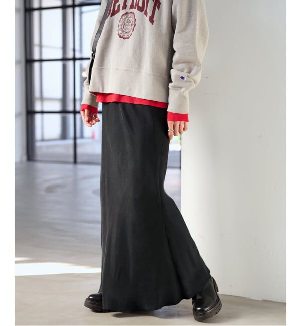 FRAMeWORK「≪追加≫シルキーキュプラバイアススカート」|スカート|