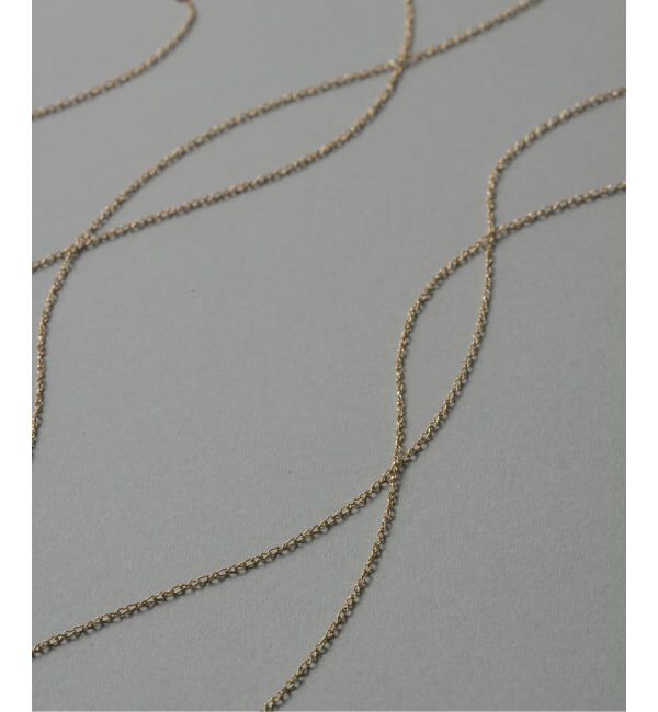 Lilas by Spick&Span「スパイラルアズキチェーン40cmネックレス K10」|ネックレス|