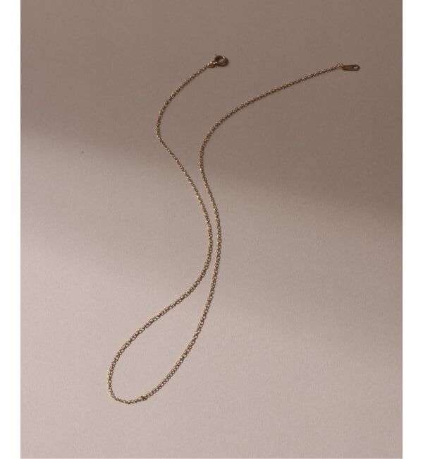 Lilas by Spick&Span「スパイラルアズキチェーン40cmネックレス K10」|ネックレス|