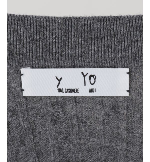 FRAMeWORK「y YO/イーヨ cable half sleeve knit」|ニット・セーター|