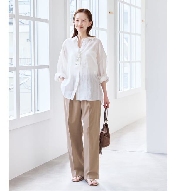 U by SPICK&SPAN「《予約》ラミーカラーシャツ」|シャツ・ブラウス|