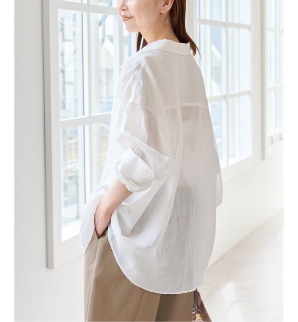 U by SPICK&SPAN「《予約》ラミーカラーシャツ」|シャツ・ブラウス|