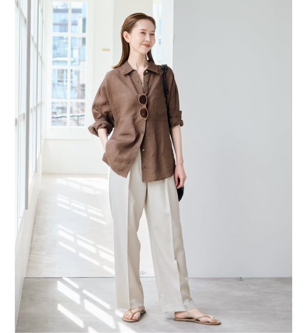 U by SPICK&SPAN「《予約》ラミーカラーシャツ」|シャツ・ブラウス|