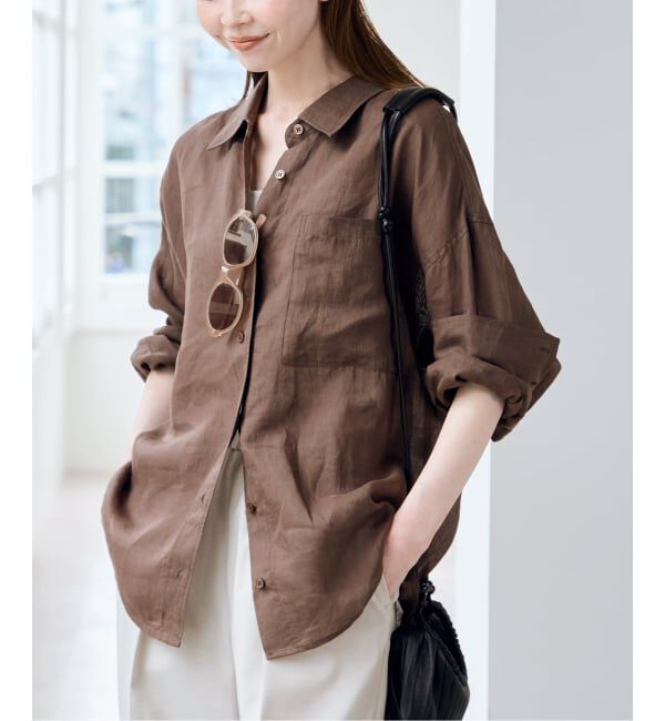 U by SPICK&SPAN「《予約》ラミーカラーシャツ」|シャツ・ブラウス|