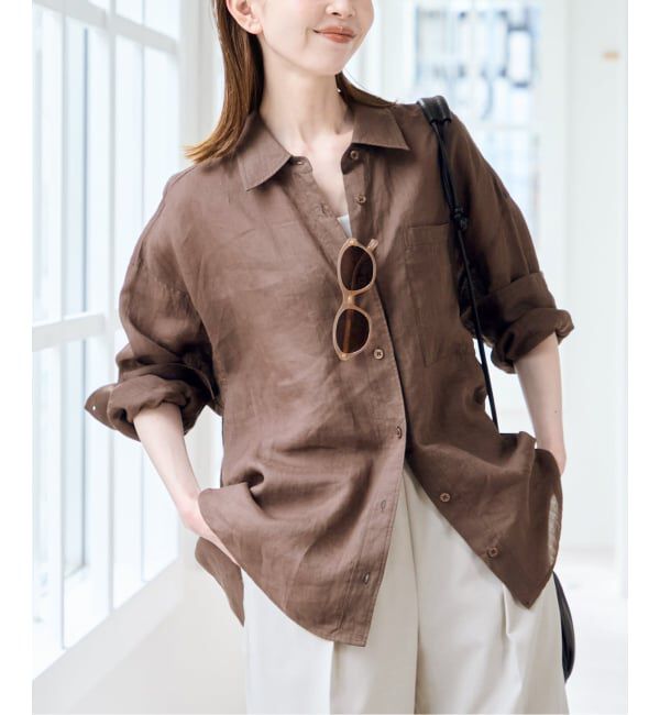 U by SPICK&SPAN「《予約》ラミーカラーシャツ」|シャツ・ブラウス|