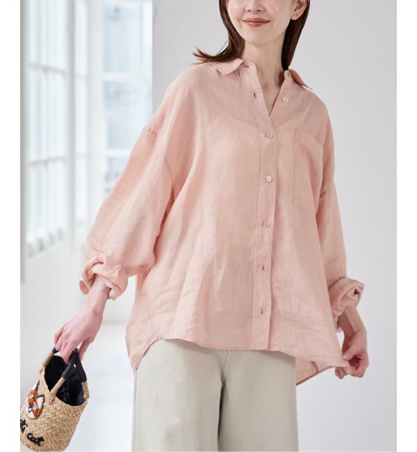 U by SPICK&SPAN「《予約》ラミーカラーシャツ」|シャツ・ブラウス|