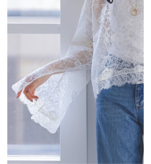 NOBLE「《予約》エンブロイダリーレースブラウス」|シャツ・ブラウス|