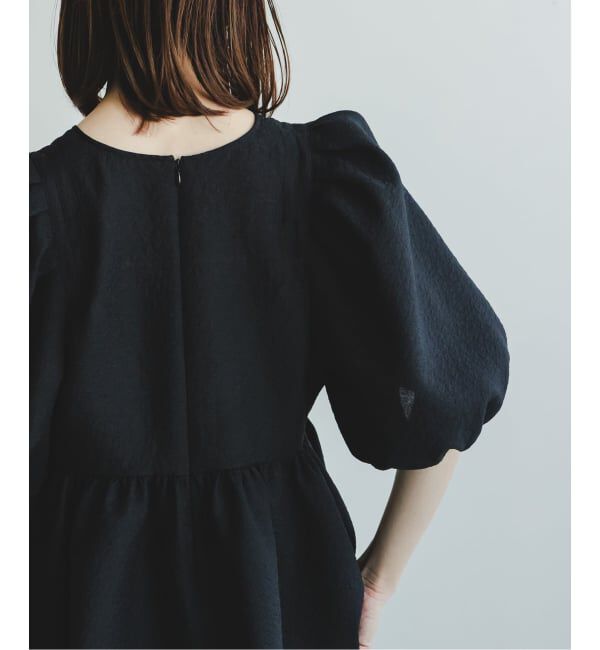 NOBLE「《WEB限定追加予約》【洗える】シアーノイズジャガードブラウス」|シャツ・ブラウス|