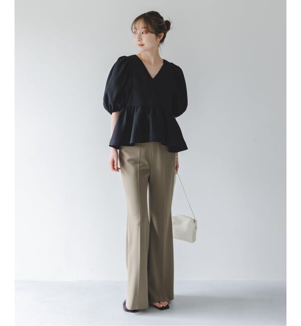 NOBLE「《WEB限定追加予約》【洗える】シアーノイズジャガードブラウス」|シャツ・ブラウス|