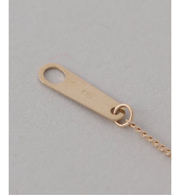 Lilas by Spick&Span「《予約》プレートYチェーンネックレス K10」|ネックレス|