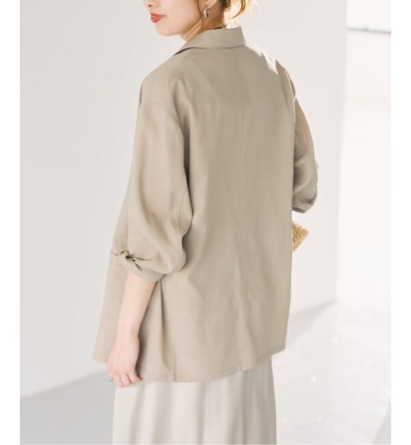 Spick and Span「《セットアップ可 / 予約》ハイブリッドリネンジャケット」|テーラードジャケット|