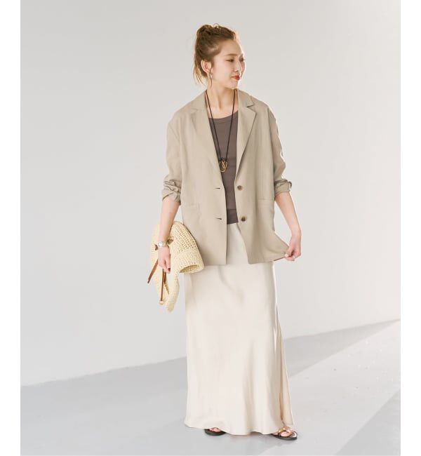 Spick and Span「《セットアップ可 / 予約》ハイブリッドリネンジャケット」|テーラードジャケット|