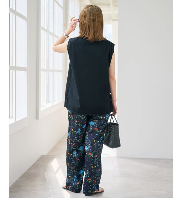 Spick and Span「《予約》汗染み防止ファインコットンノースリTシャツ」|Tシャツ・カットソー|