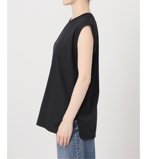 Spick and Span「《予約》汗染み防止ファインコットンノースリTシャツ」|Tシャツ・カットソー|