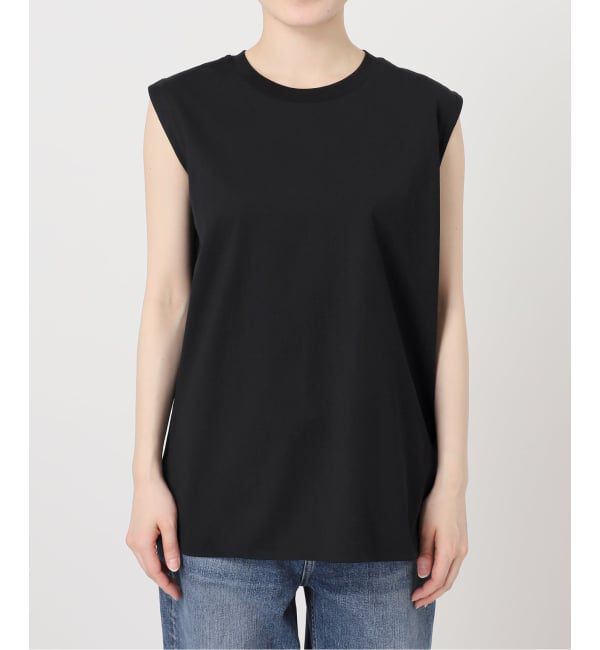 Spick and Span「《予約》汗染み防止ファインコットンノースリTシャツ」|Tシャツ・カットソー|