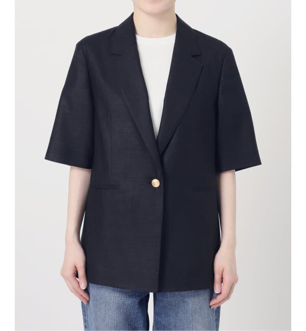 Spick and Span「《セットアップ可 / 予約》ライトドライクロスシングルブレストジャケット」|テーラードジャケット|