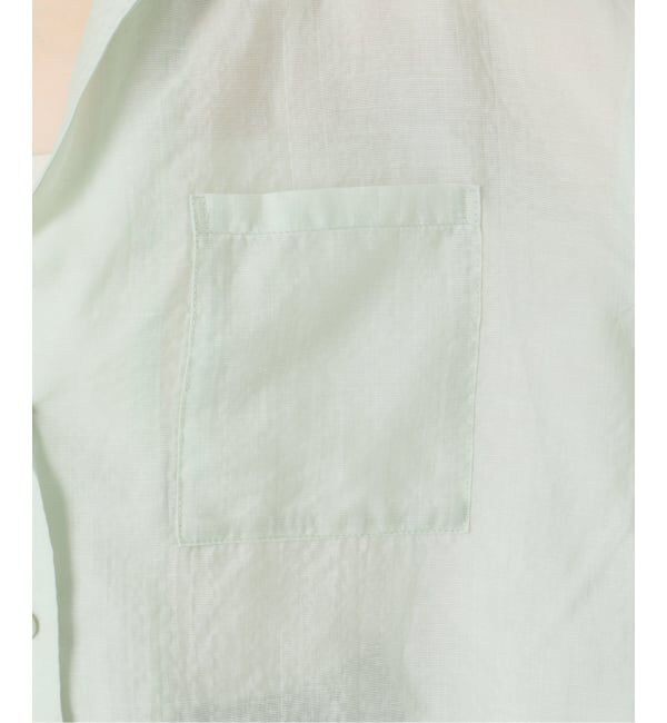  「《予約》【洗える】リネンブレンドシアーシャツ」|シャツ・ブラウス|