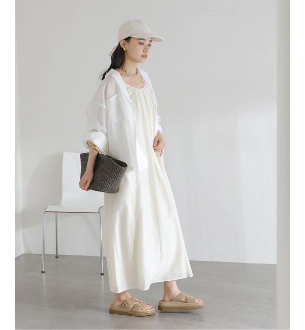  「《予約》【洗える】リネンブレンドシアーシャツ」|シャツ・ブラウス|