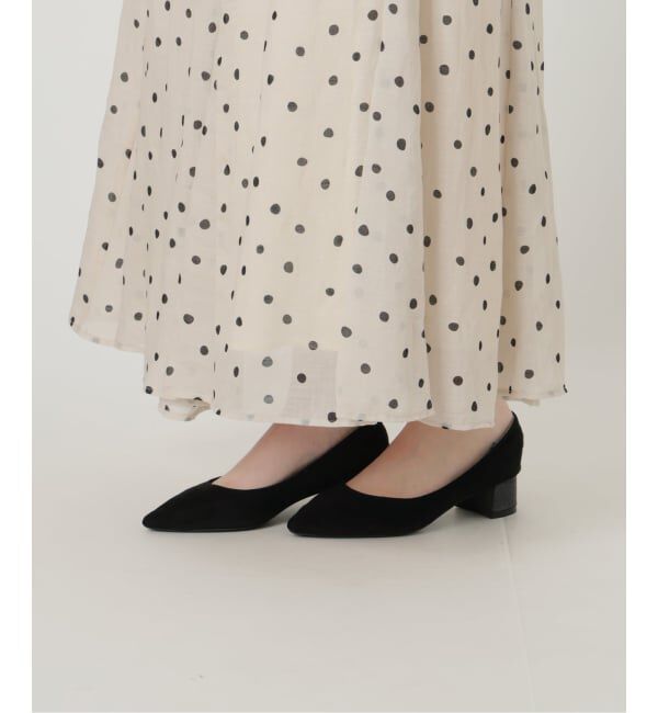  「《予約》【洗える】麻ボイルドットスカート」|スカート|