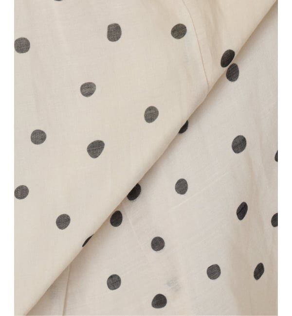  「《予約》【洗える】麻ボイルドットスカート」|スカート|