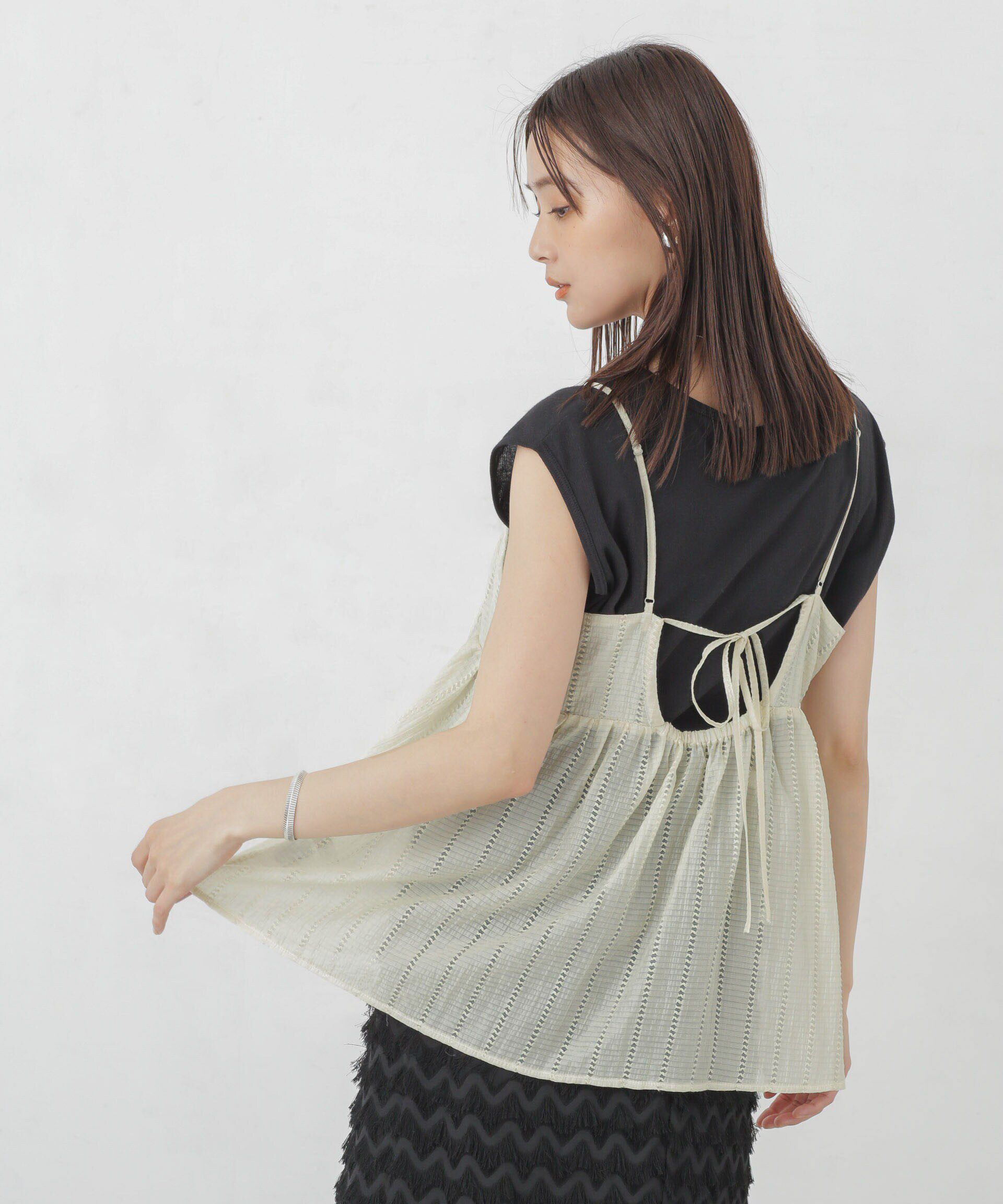 nano･universe「シアードビーバックホールキャミチュニック」|シャツ・ブラウス|アイボリー7