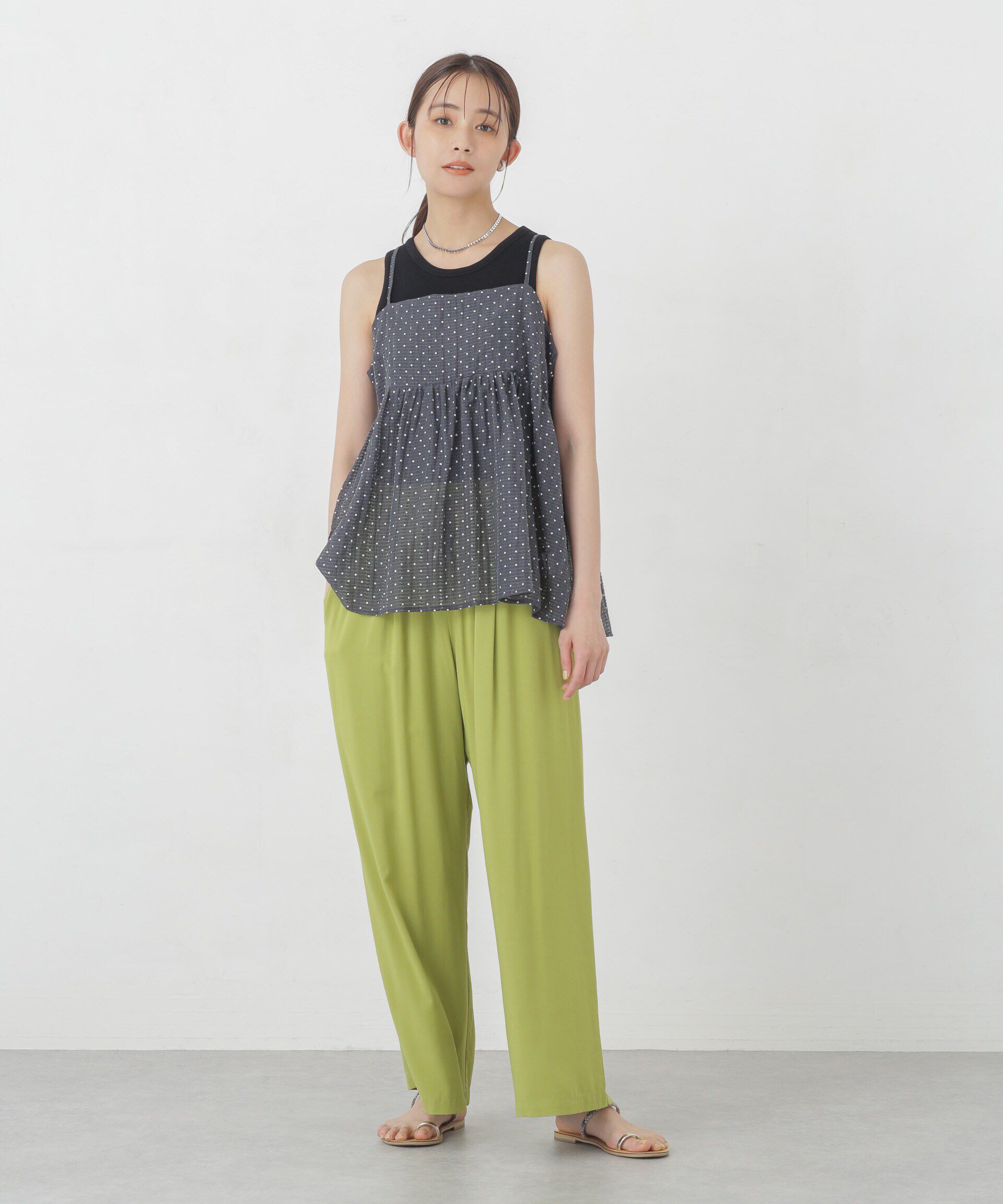 nano･universe「シアードビーバックホールキャミチュニック」|シャツ・ブラウス|