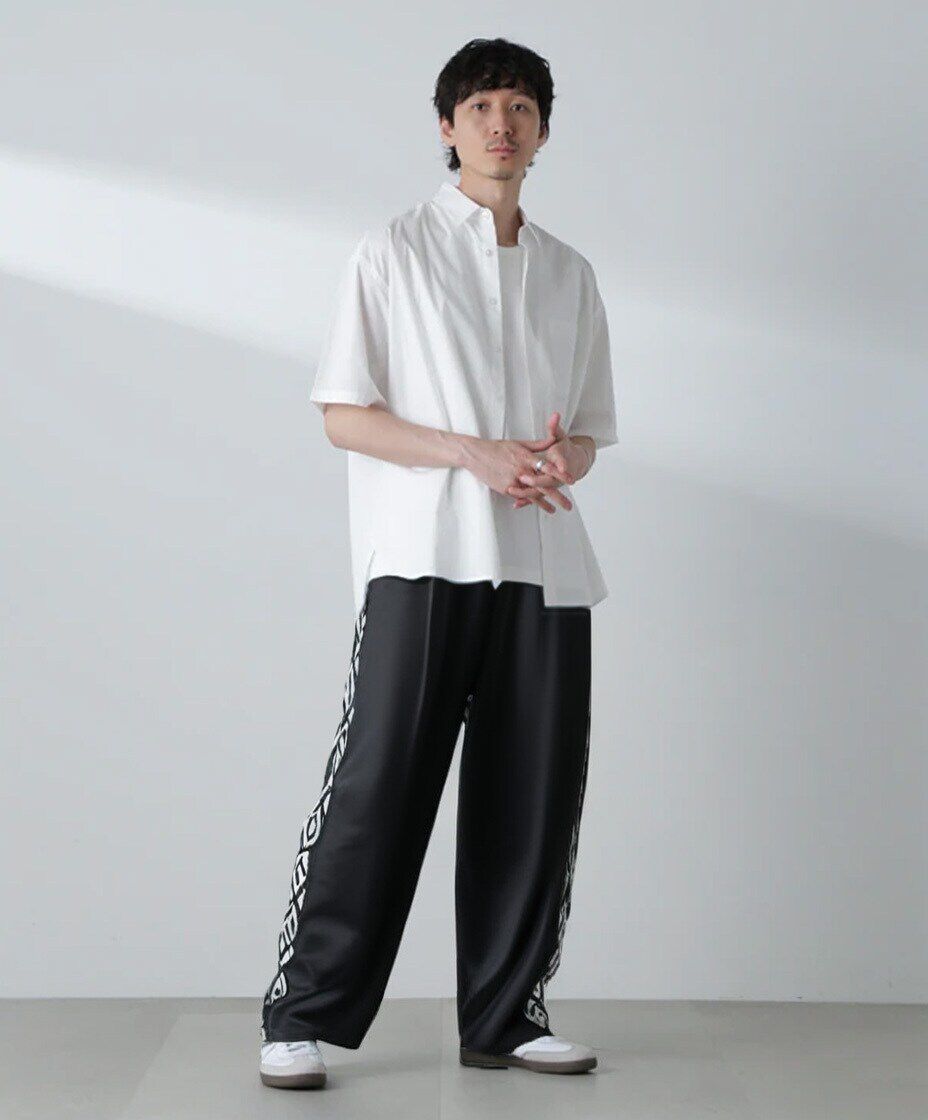 nano･universe「BIGシャンブレーシャツ 半袖」|シャツ・ブラウス|